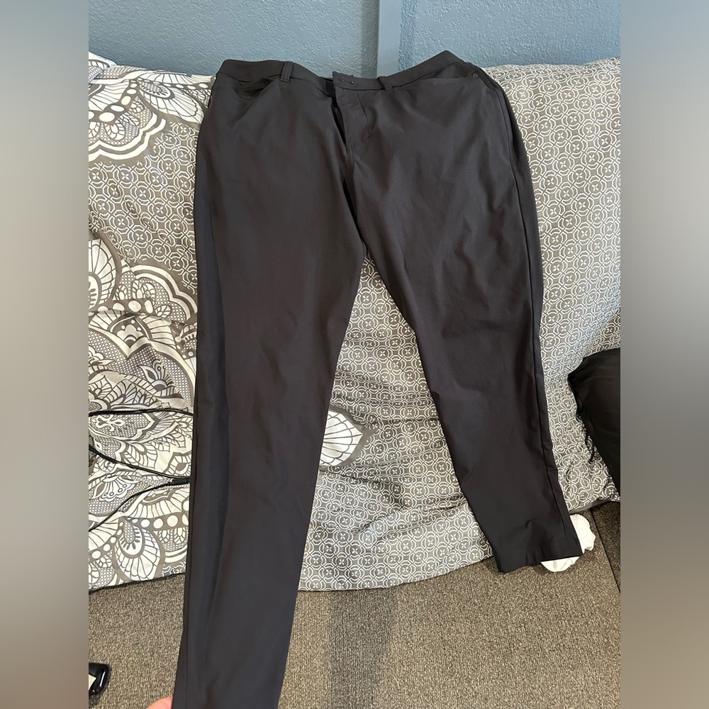 ABC Slim-Fit 5 Pocket Pant 32"L Warpstream. 34” waste.